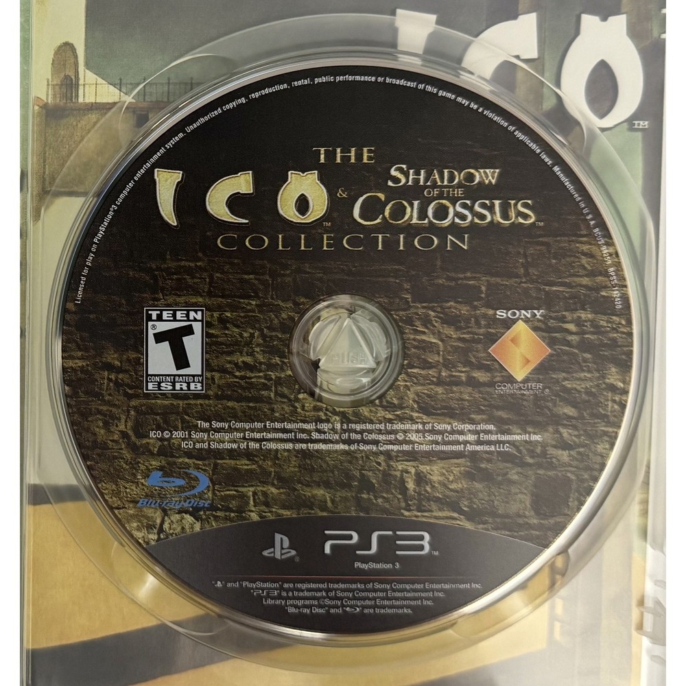 The Ico & Shadow of the Colossus Collection - Sony PS3 - CIB - Case Disc Manual - Picture 3 of 7